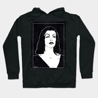 VAMPIRA - Plan 9 From Outer Space (Black and White) Hoodie